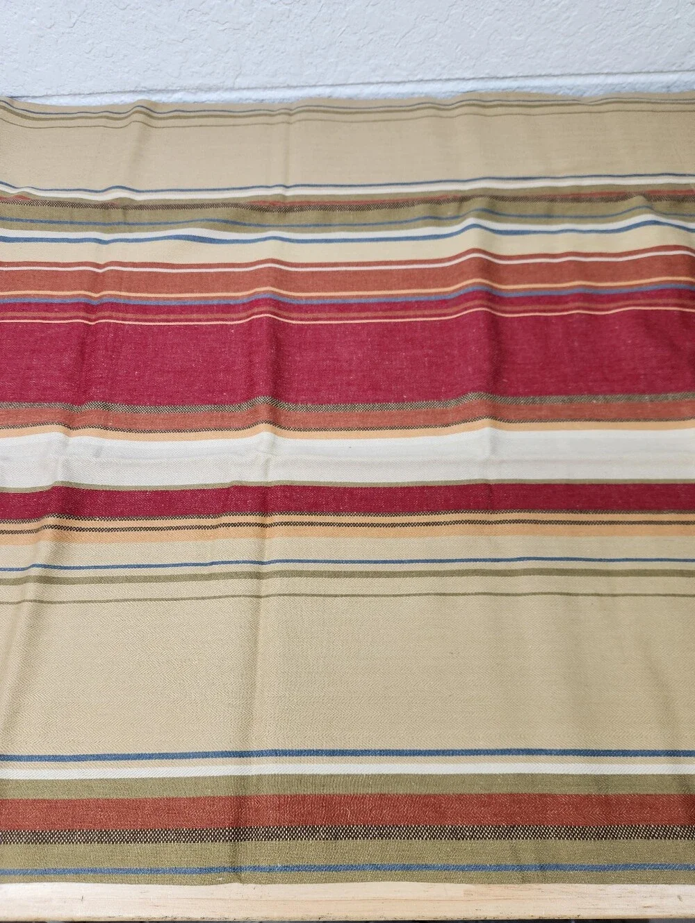 Pottery Barn Serape Linen Blend Standard Sham Set Of 2 French Cottage NOS